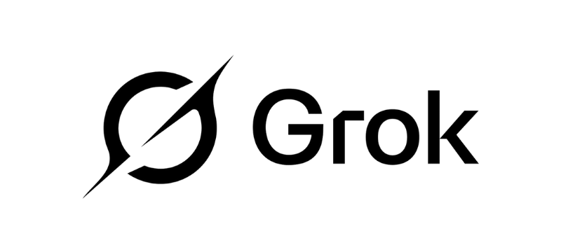 Logo for Grok fra xAI.